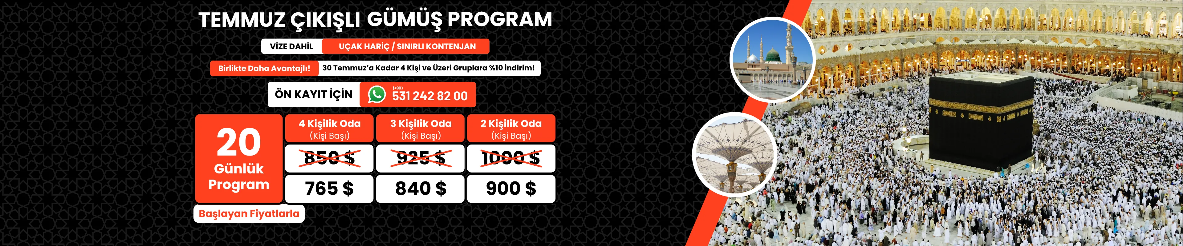 Temmuz Çıkışlı 20 Günlük 10